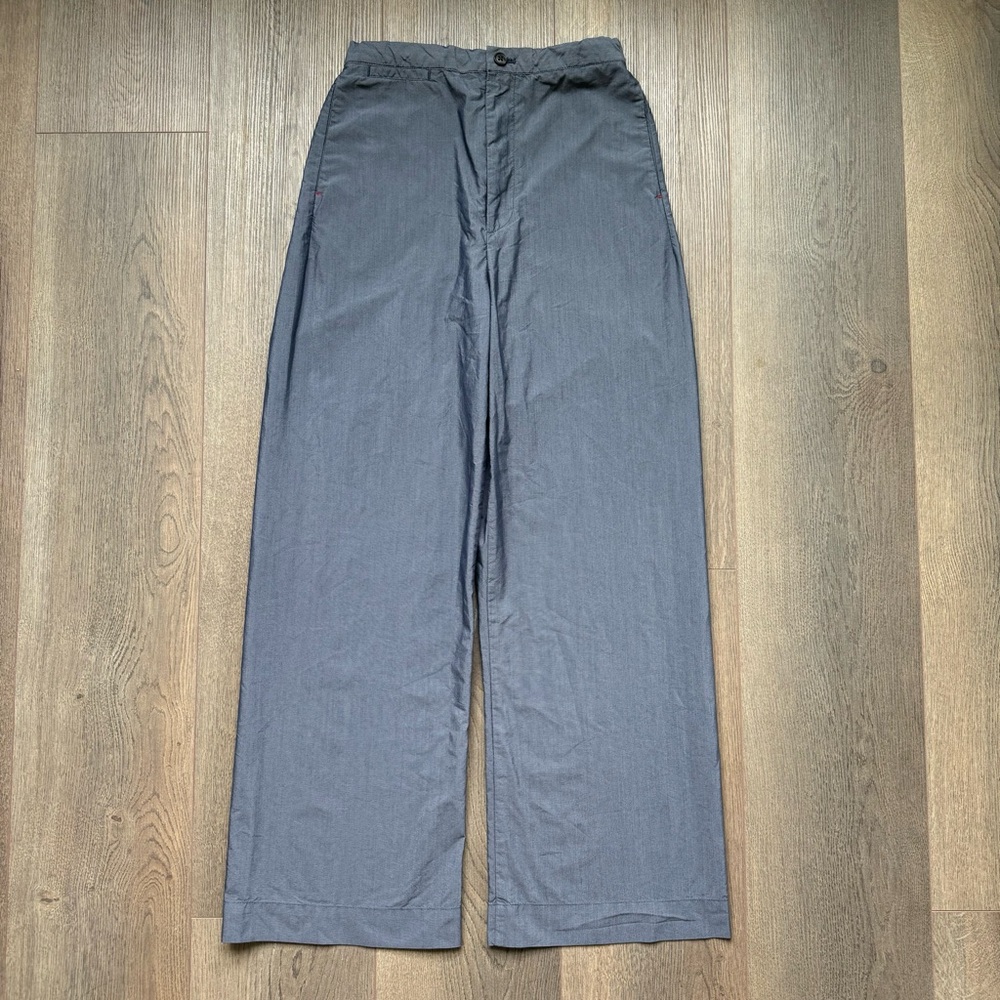 Uniqlo INES DE LA FRESSANGE Cotton Nylon Blend Easy Trousers Size S Light Navy